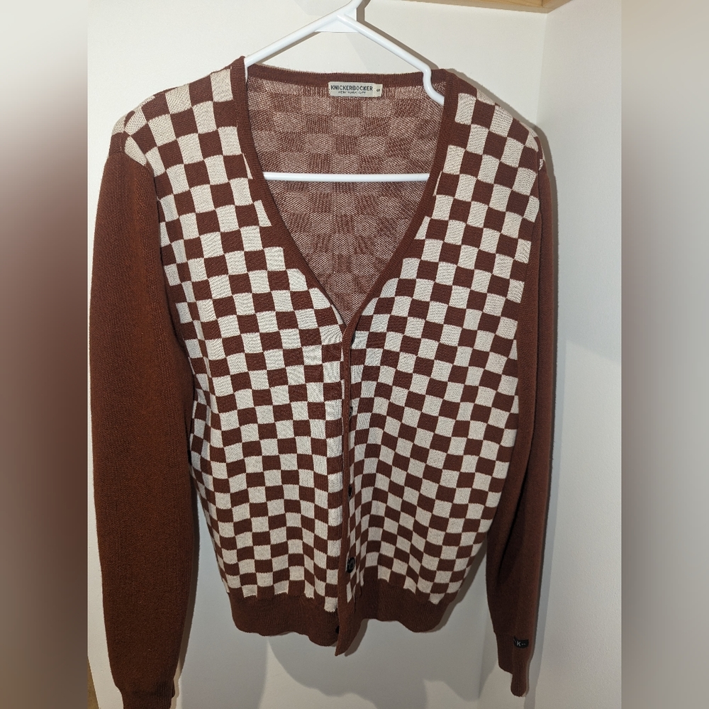 Checkered Cardigan